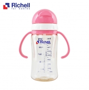 Bình ống hút PPSU Richell 260ml(hồng) RC99127