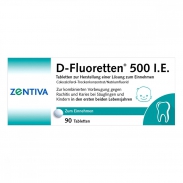 Vitamin D Fluoretten  dạng viên 500 I.E