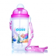 Bình nước nắp bật ống hút mềm Upass(500ml-12m+)