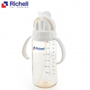 Bình ống hút PPSU Richell 320ml (trắng) RC99129