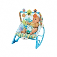 Ghế rung Konig kids có nhạc và đồ chơi KK63562 - Xanh