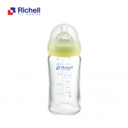 Bình thủy tinh cổ rộng Richell (240ml) RC52940