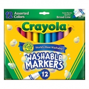 Bộ bút lông nét dày 12 màu cho bé Crayola