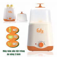 Máy hâm sữa Fatzbaby FB3012SL 2 bình cổ rộng thế hệ mới