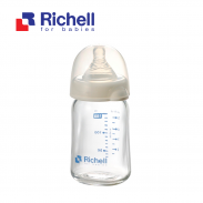 Bình thủy tinh alpha cổ rộng Richell (150ml) RC98144