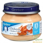 Thịt gà Gerber ăn dặm đóng lọ 70g 6M+