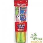 Cọ bình sữa mút mềm Pigeon