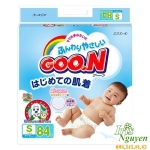 Bỉm Goon dán size S 84 (4 - 8kg) - Nội địa Nhật